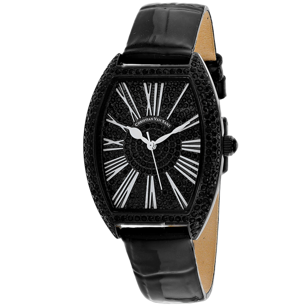 Christian Van Sant Stainless steel case watch in black