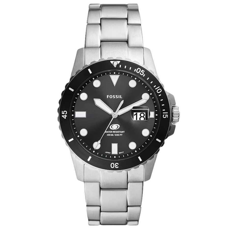 Fossil Stainless steel case watch in black