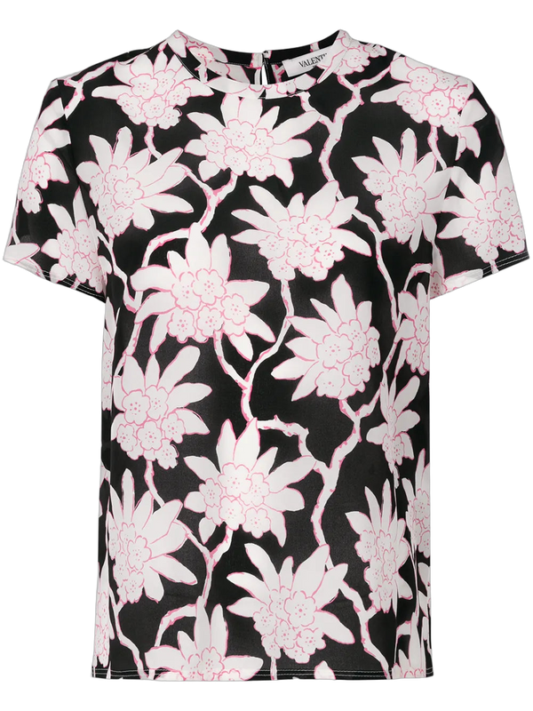 Valentino Silk t-shirt in black
