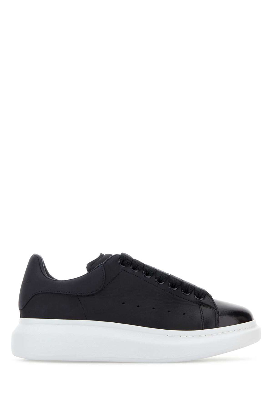 Alexander McQueen 100% Calf leather upper sneaker in black