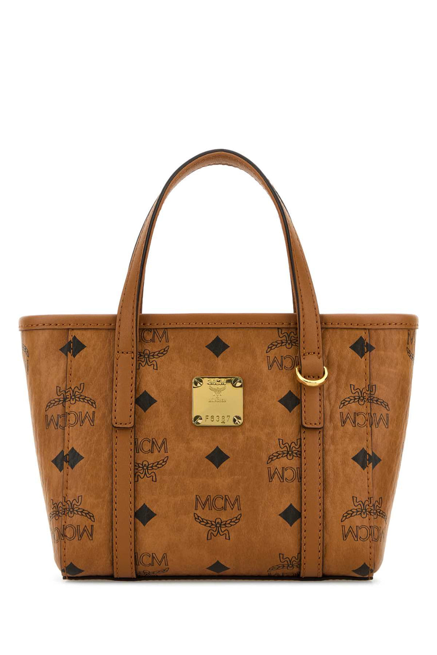 MCM Toni Exterior: 100% Fabric shoulder bag in cognac
