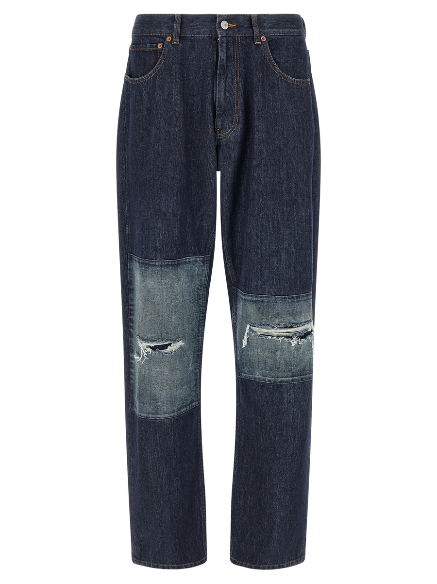 MM6 Maison Margiela 100% cotton jeans in blue
