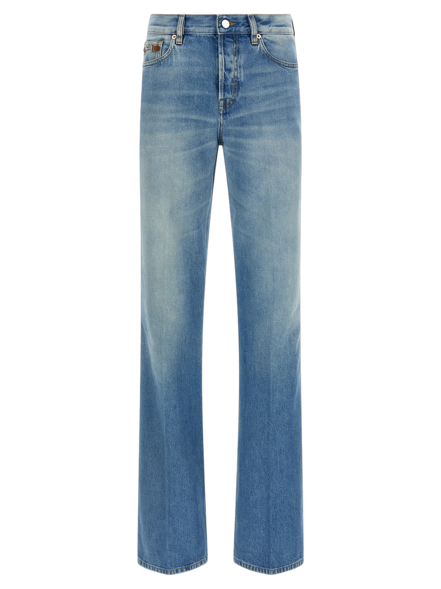Gucci 100% cotton jeans in blue