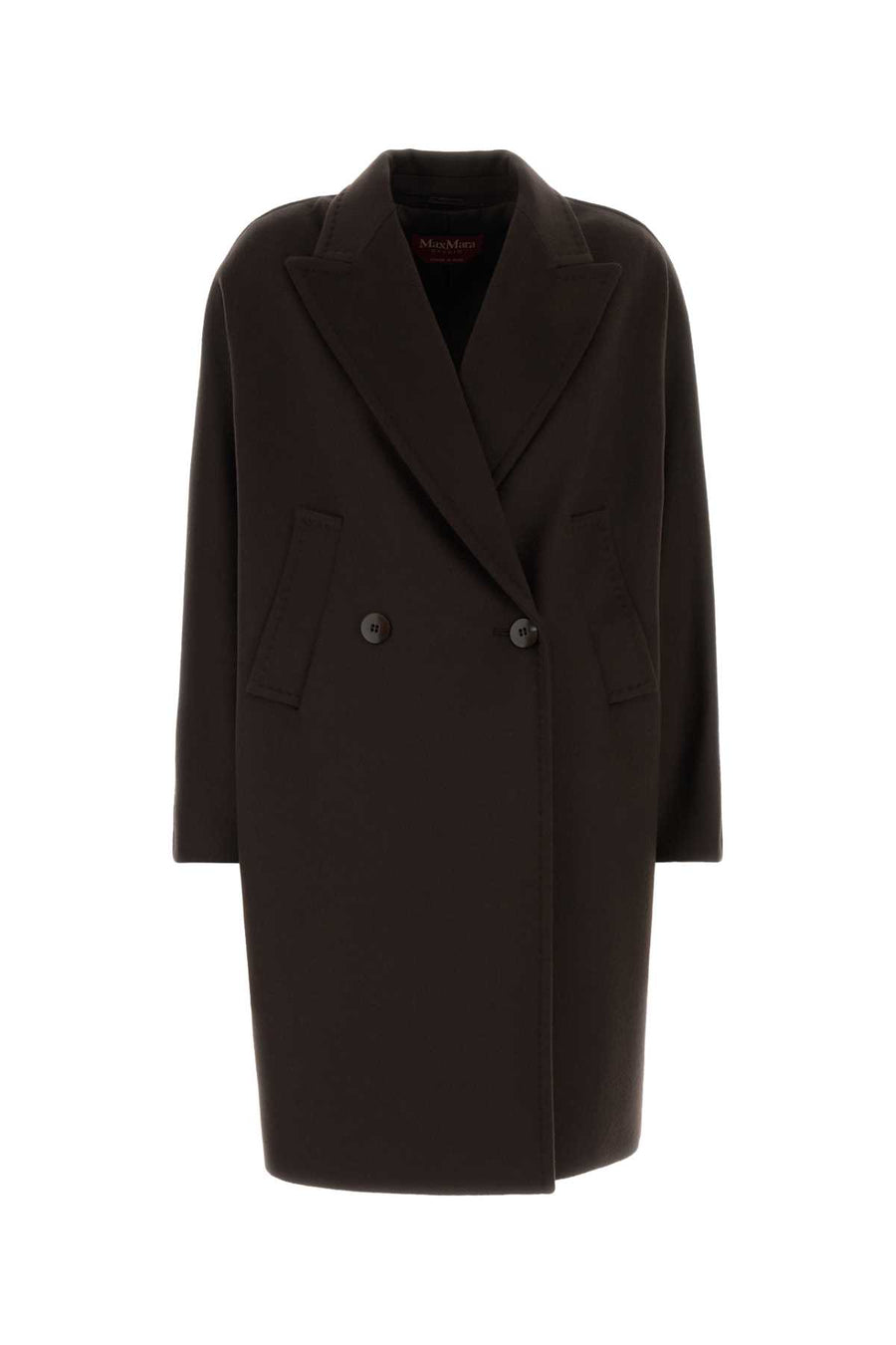 Dark Brown Wool Mastro Coat Marrone Giubbini
