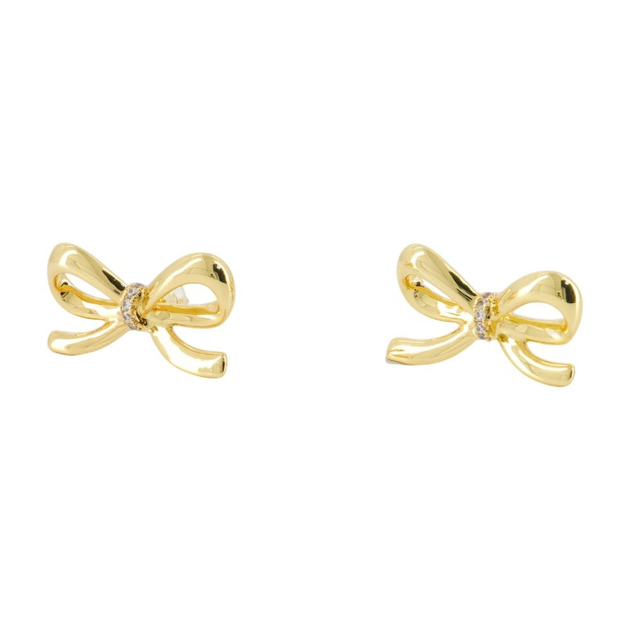 Self-Portrait metal earrings in gold