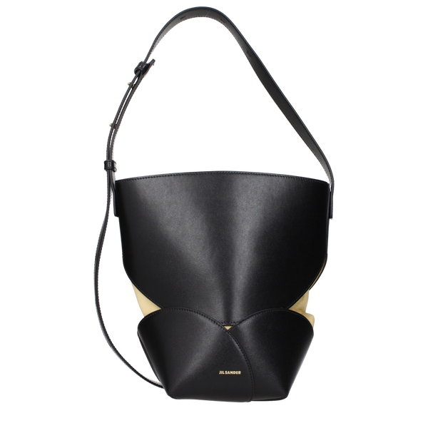 Jil Sander Leather crossbody bag in black