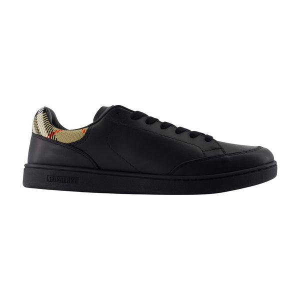 Mf Set Sneakers - Burberry Leather Black Cowhide Shoes /