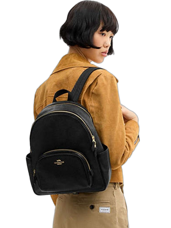 Coach 100% Pebble Leather backpack in black