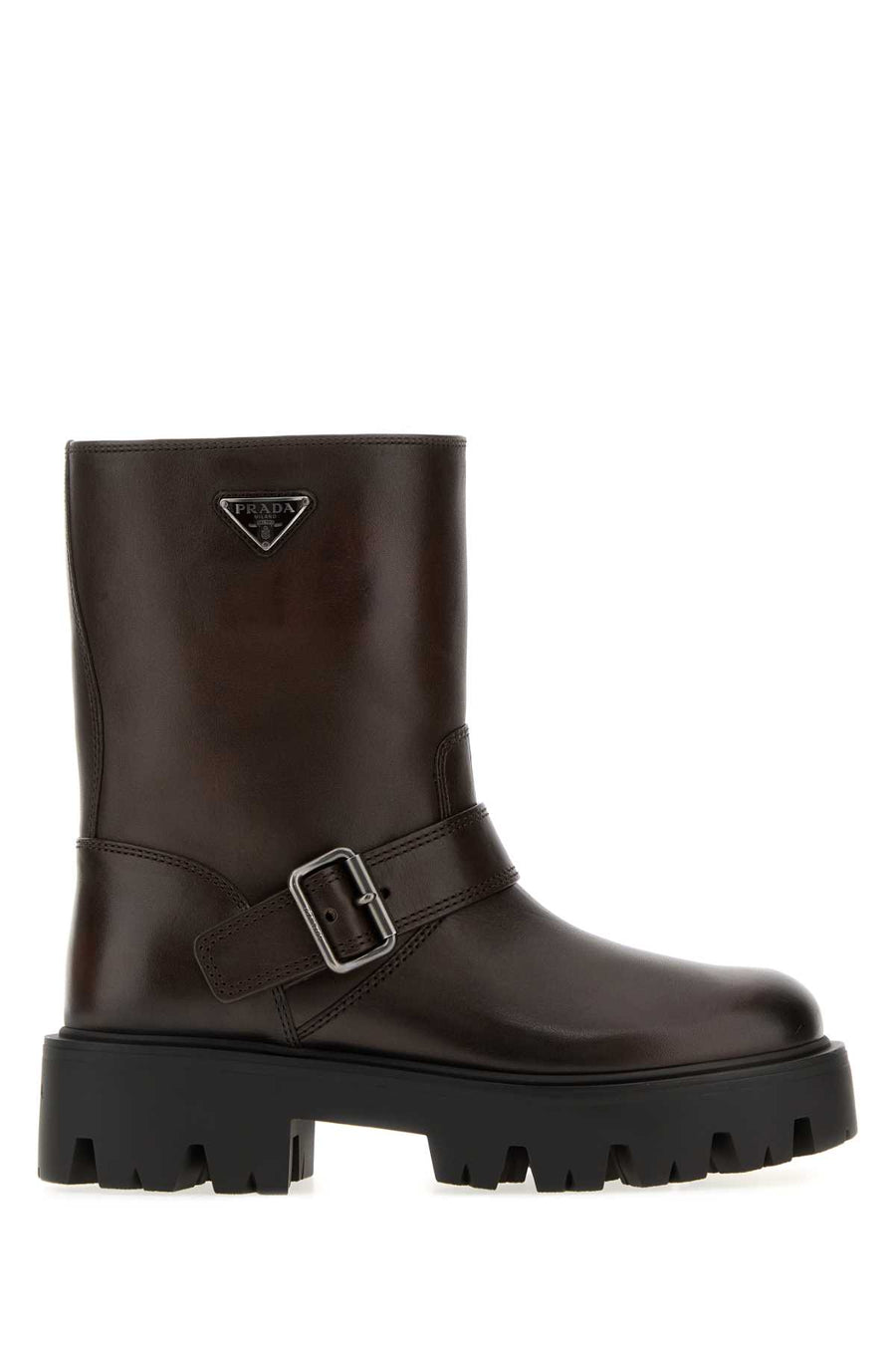 Brow Leather Ankle Boots Teak Mocassini