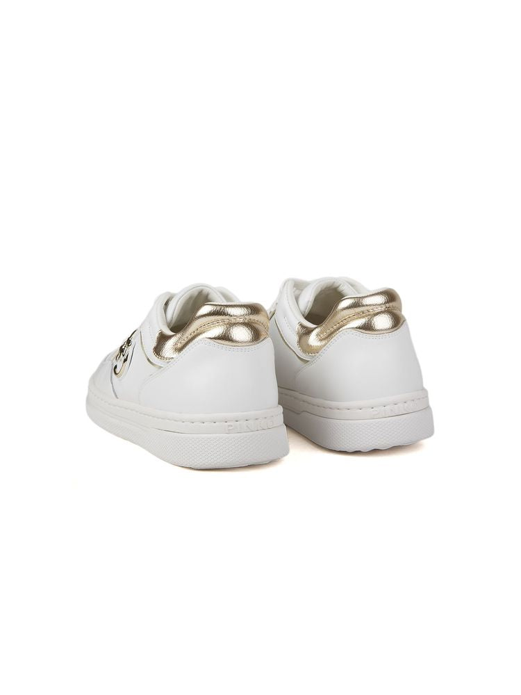 Pinko 68% Bos Taurus (Cow)/32% Polyurethane upper; 50% Bos Taurus (Cow)/50% Polyester lining; 50% Rubber/50% EVA sole sneaker in white
