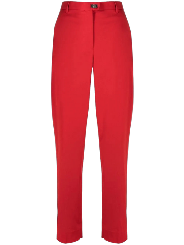 Ferragamo Cotton blend trousers in red
