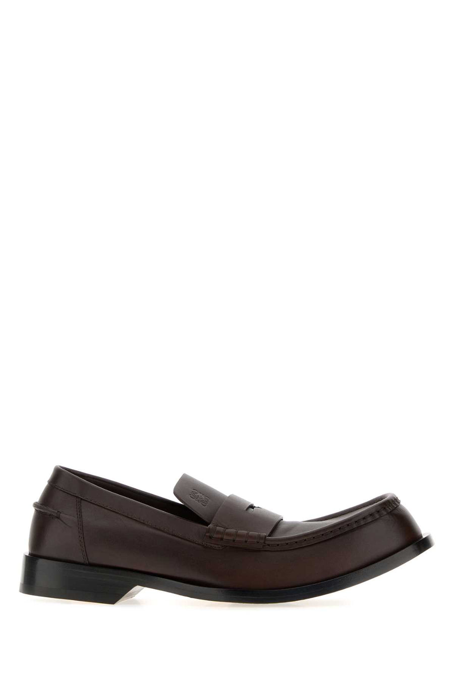 Loewe Loafer Exterior: 100% Calf; Interior: 100% Leather; Sole: Leather and Rubber loafer in brown