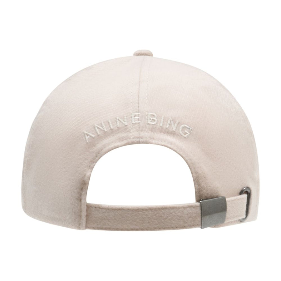 Anine Bing A-12-12045-BGI1 Wool baseball cap in beige