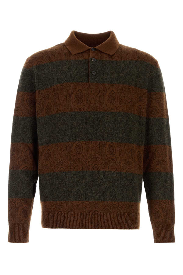 Embroidered Wool Polo Shirt V4026 Exterior