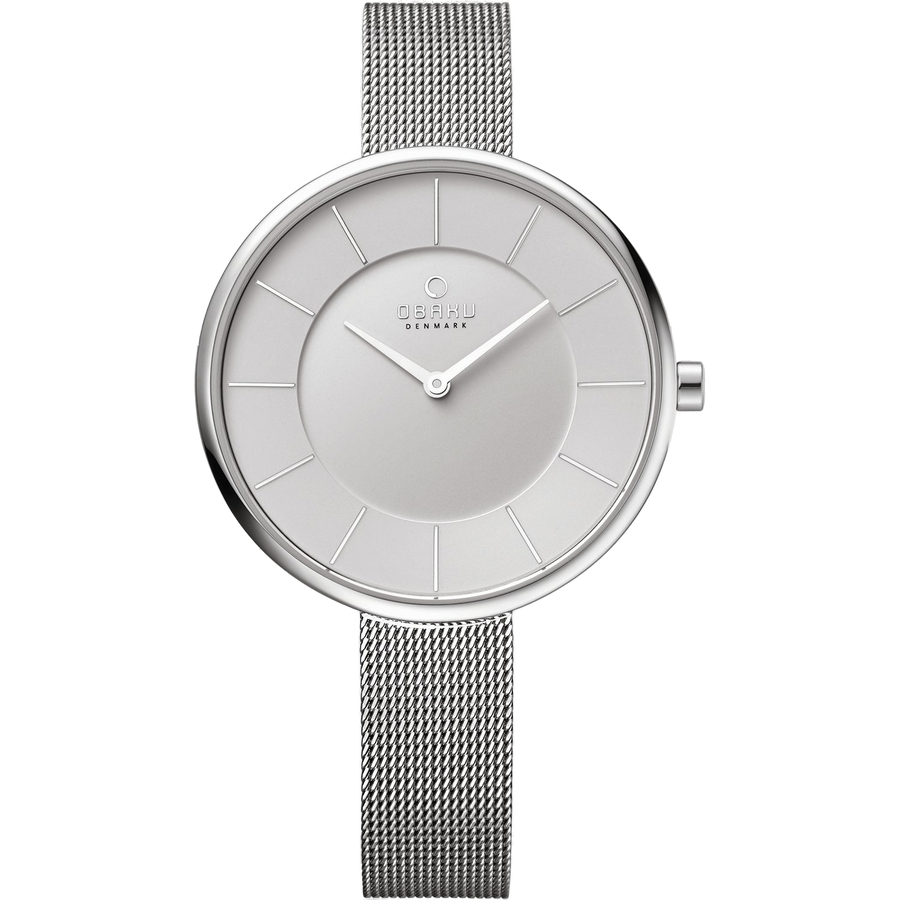 Obaku Stainless steel case watch in silver