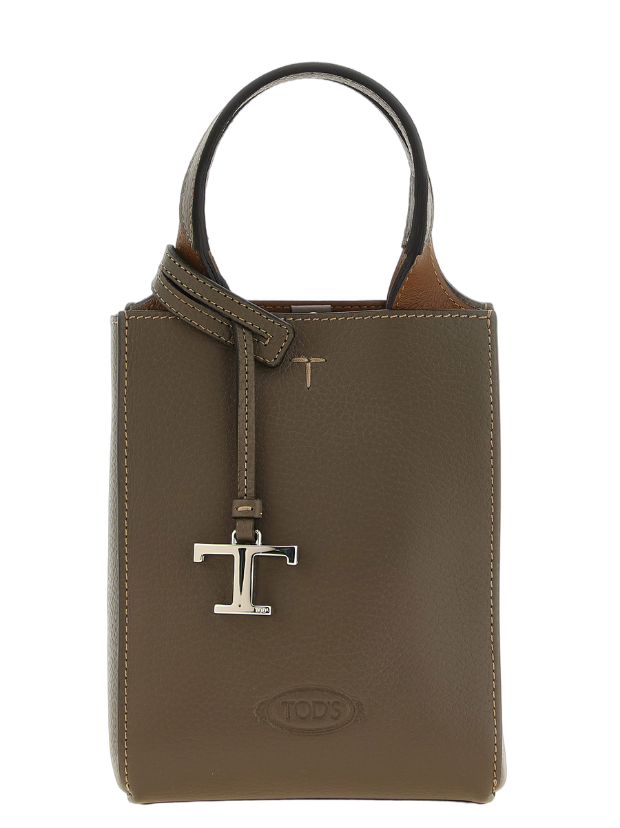 Tod's 100% Calfskin Leather mini bag in green