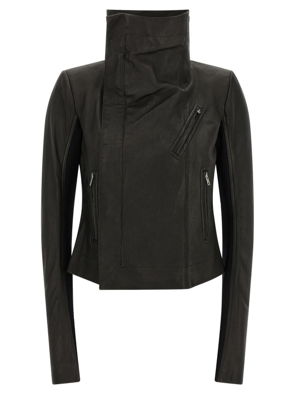 Rick Owens 100% Lamb Leather jacket in black