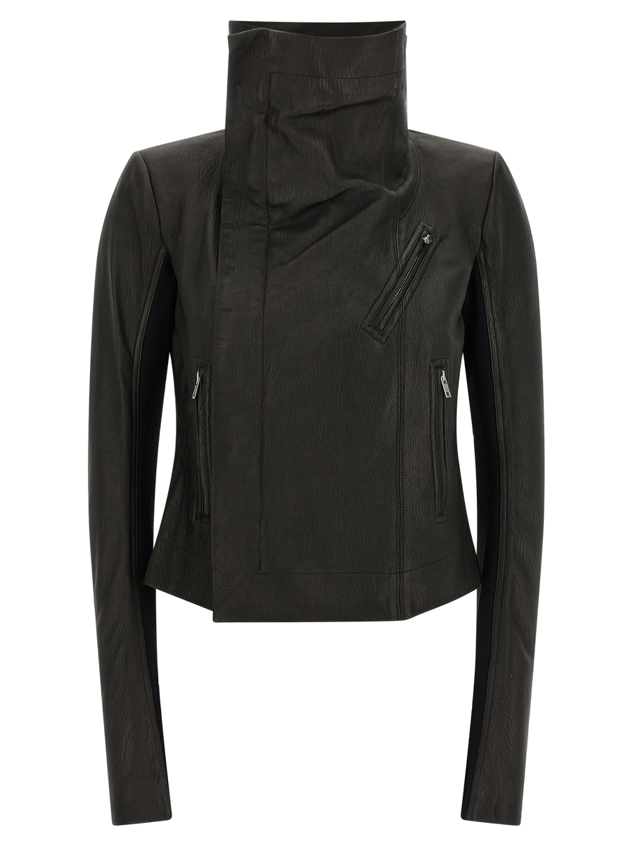 Rick Owens 100% Lamb Leather jacket in black