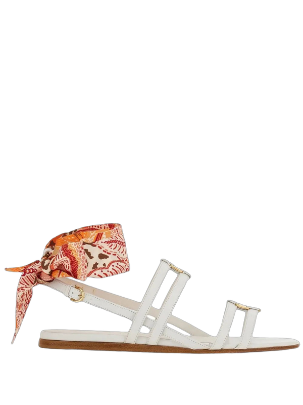 Ferragamo Calf leather sandal in white