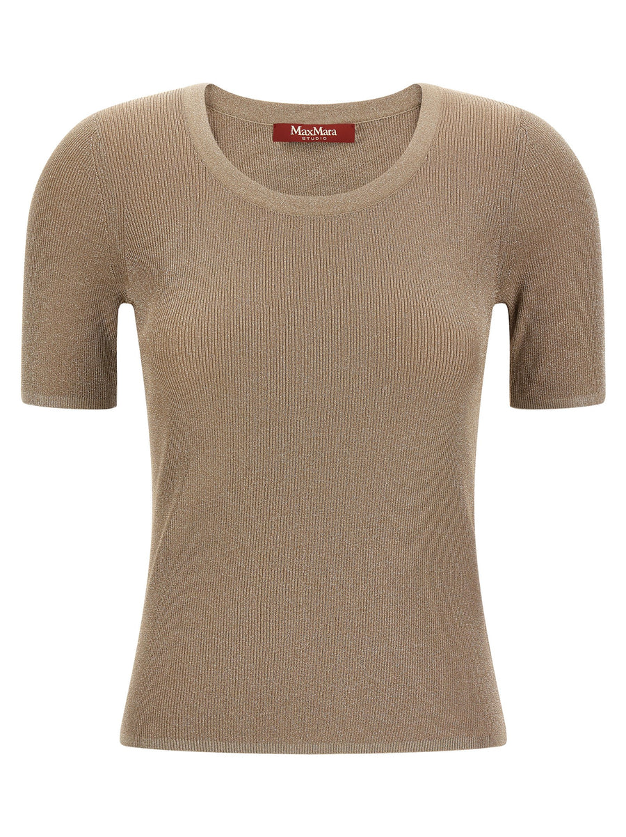 Beige Polyamide T-Shirt