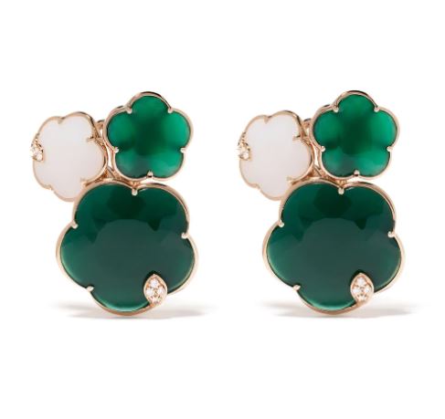 Pasquale Bruni 18kt rose gold earrings in green