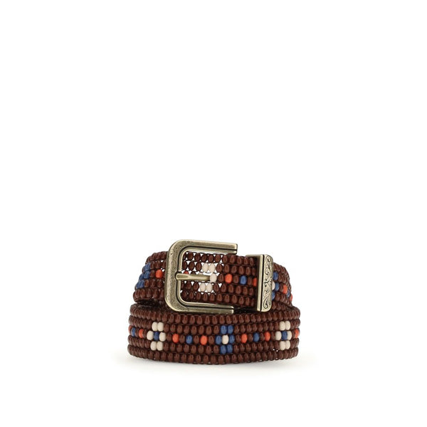 Etro 100% Resin belt in brown