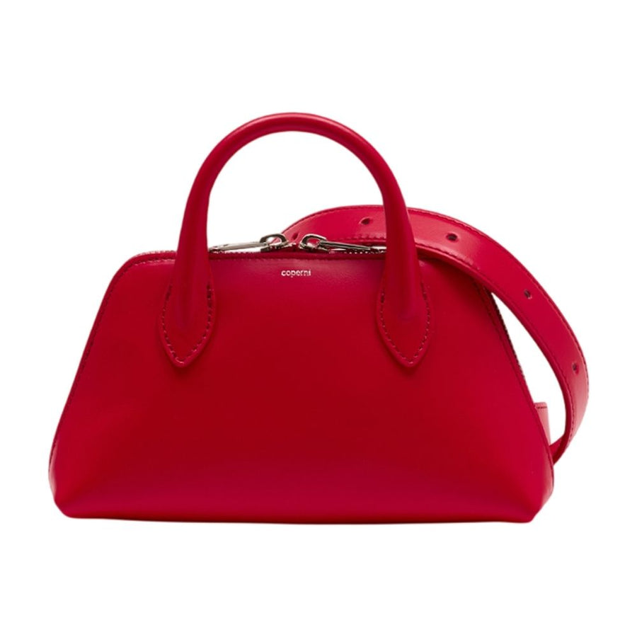 Coperni lambskin top handle bag in red