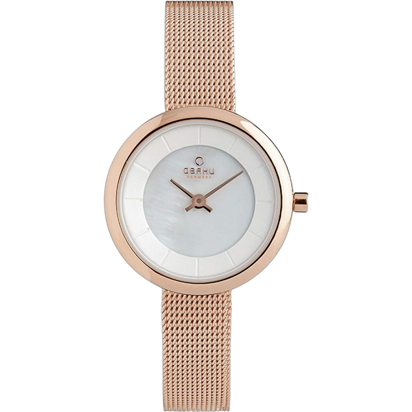 Obaku watch in rose gold