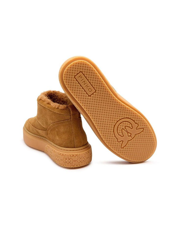 Pinko 100% Bos Taurus (Cow) / Inside: 100% Polyester / Sole: 80% Rubber boot in cognac