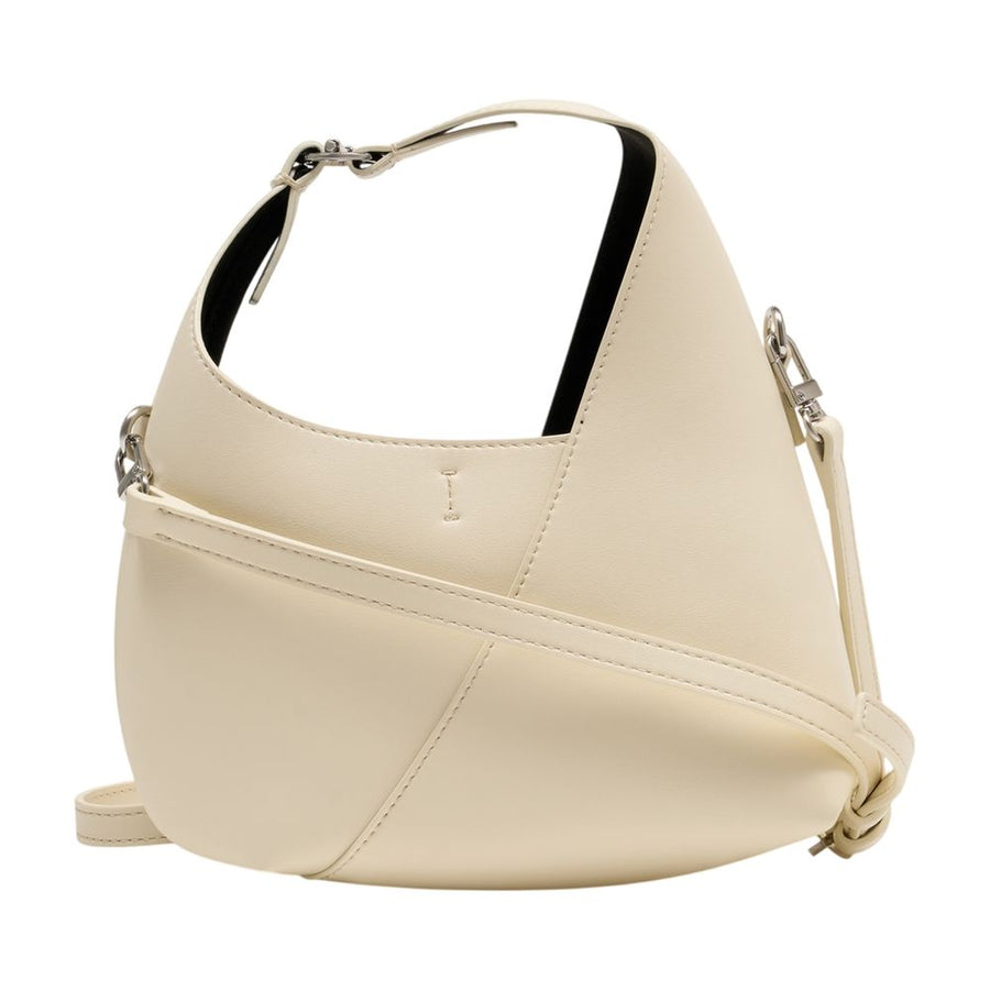 SamsøE SamsøE Calfskin shoulder bag in ivory
