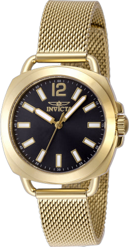 Invicta Stainless steel case watch in gold