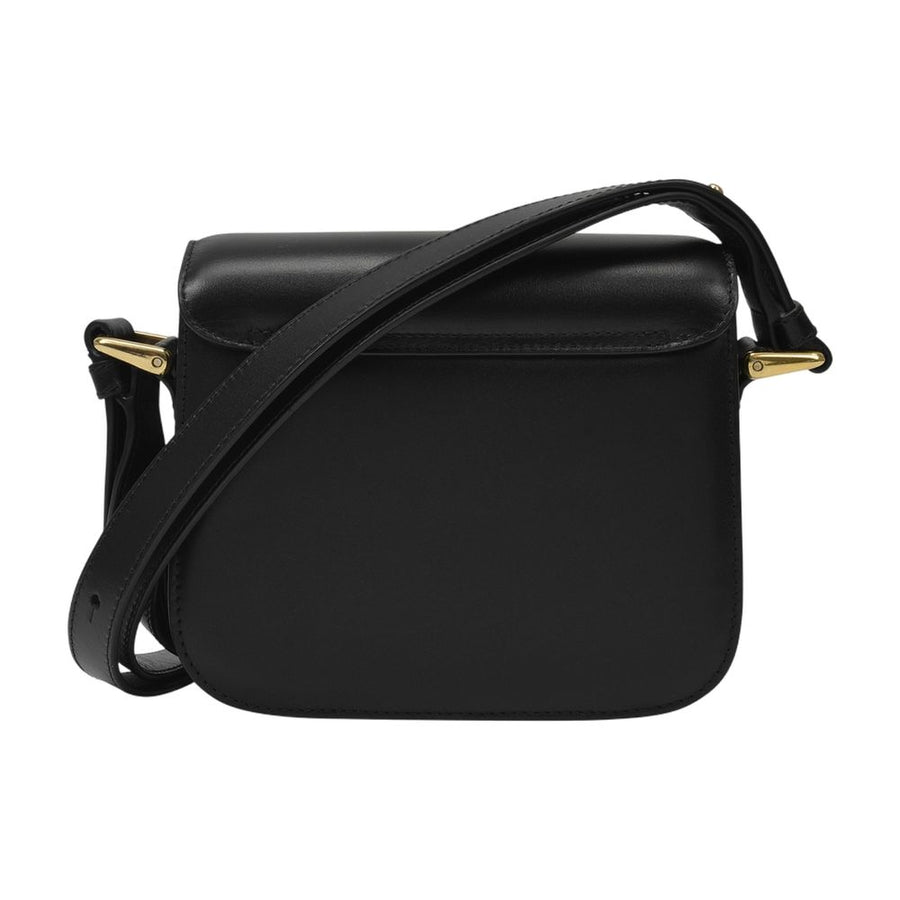 A.P.C. Calfskin crossbody bag in black