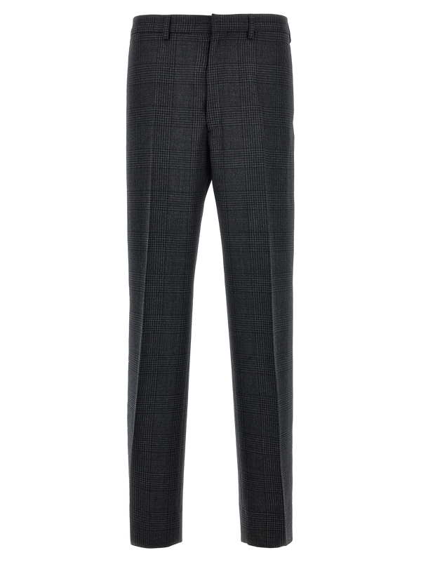 Gray Virgin Wool Dress Pants
