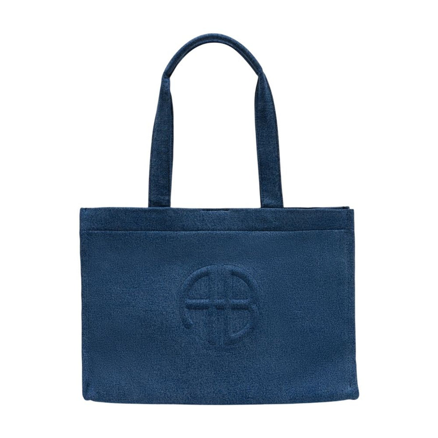 Anine Bing Cotton tote bag in blue