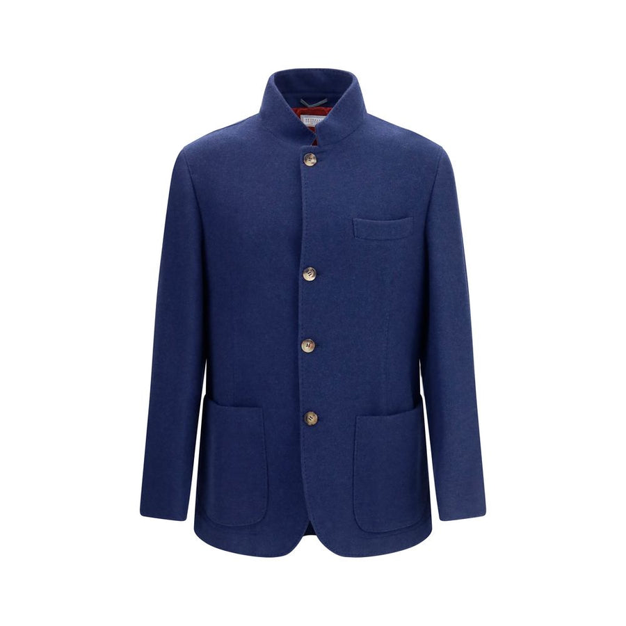 Brunello Cucinelli 100% Cashmere jacket in blue