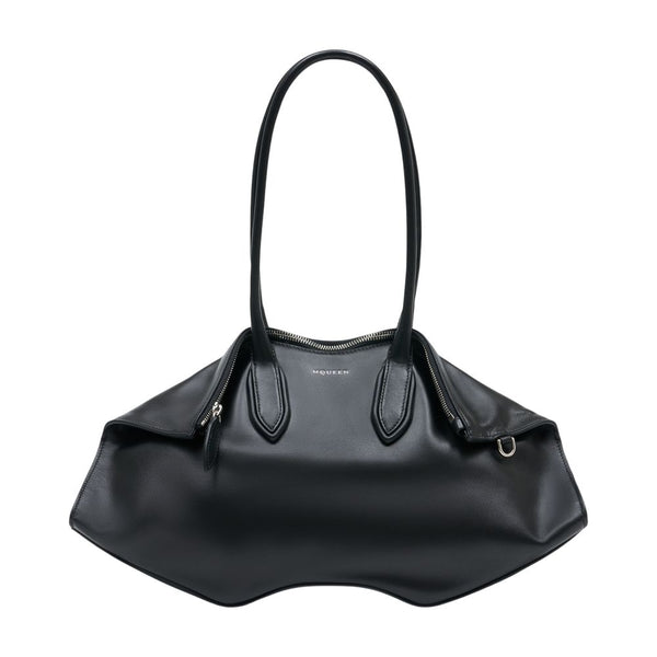 Alexander McQueen calfskin shoulder bag in black