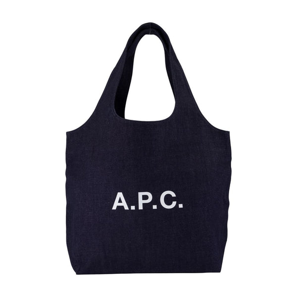 A.P.C. cotton tote bag in navy