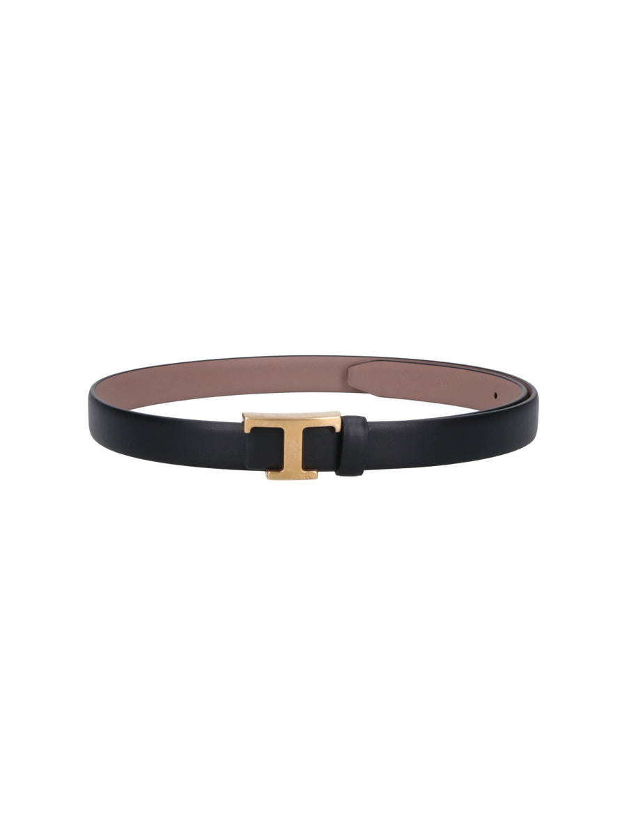 Tod's 100% Calf Leather belt in black