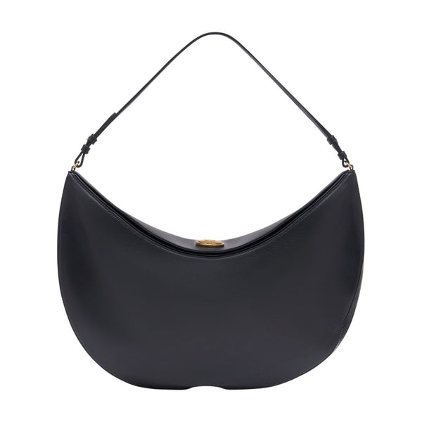 Jacquemus calfskin hobo bag in black