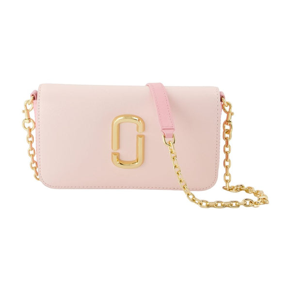 The Wallet On Chain Shoulder Bag - Marc Jacobs Leather Pink Cowhide / Crossbodies