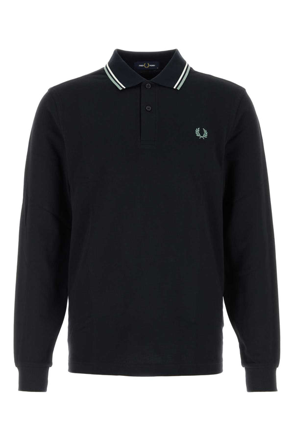 Navy Blue Piquet Polo Shirt Nvyecruslvrblu Exterior: Cotton
