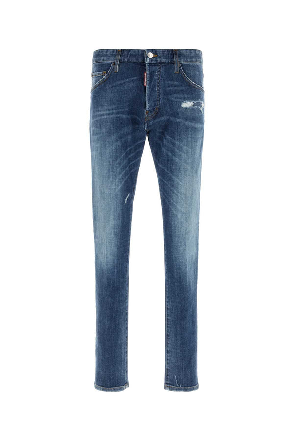 Dsquared2 Pockets 93% Cotton jeans in navy