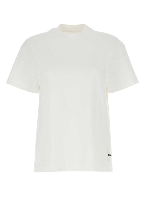 White Cotton T-Shirt Set 100 Exterior