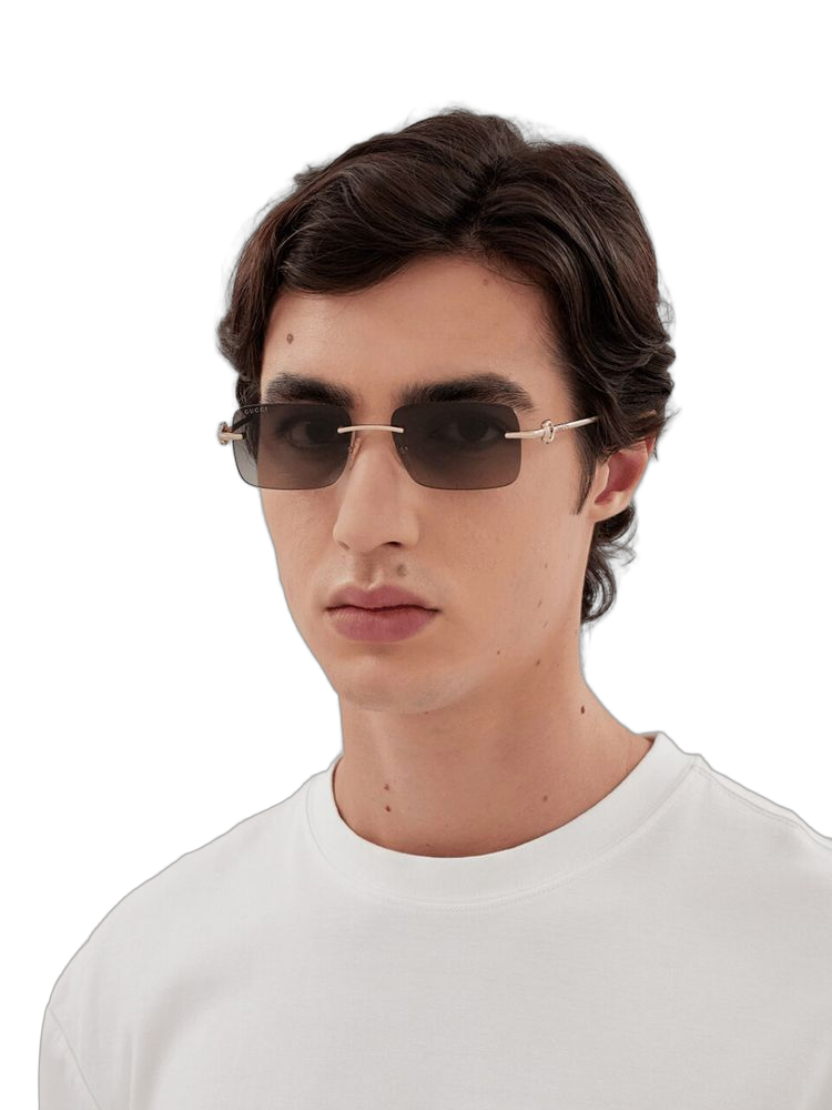 Gucci GG1703S Metal frame sunglasses in gold