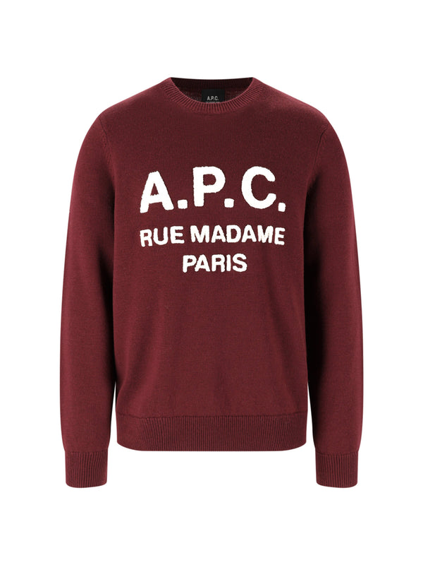 A.P.C. 100% Virgin Wool sweater in red