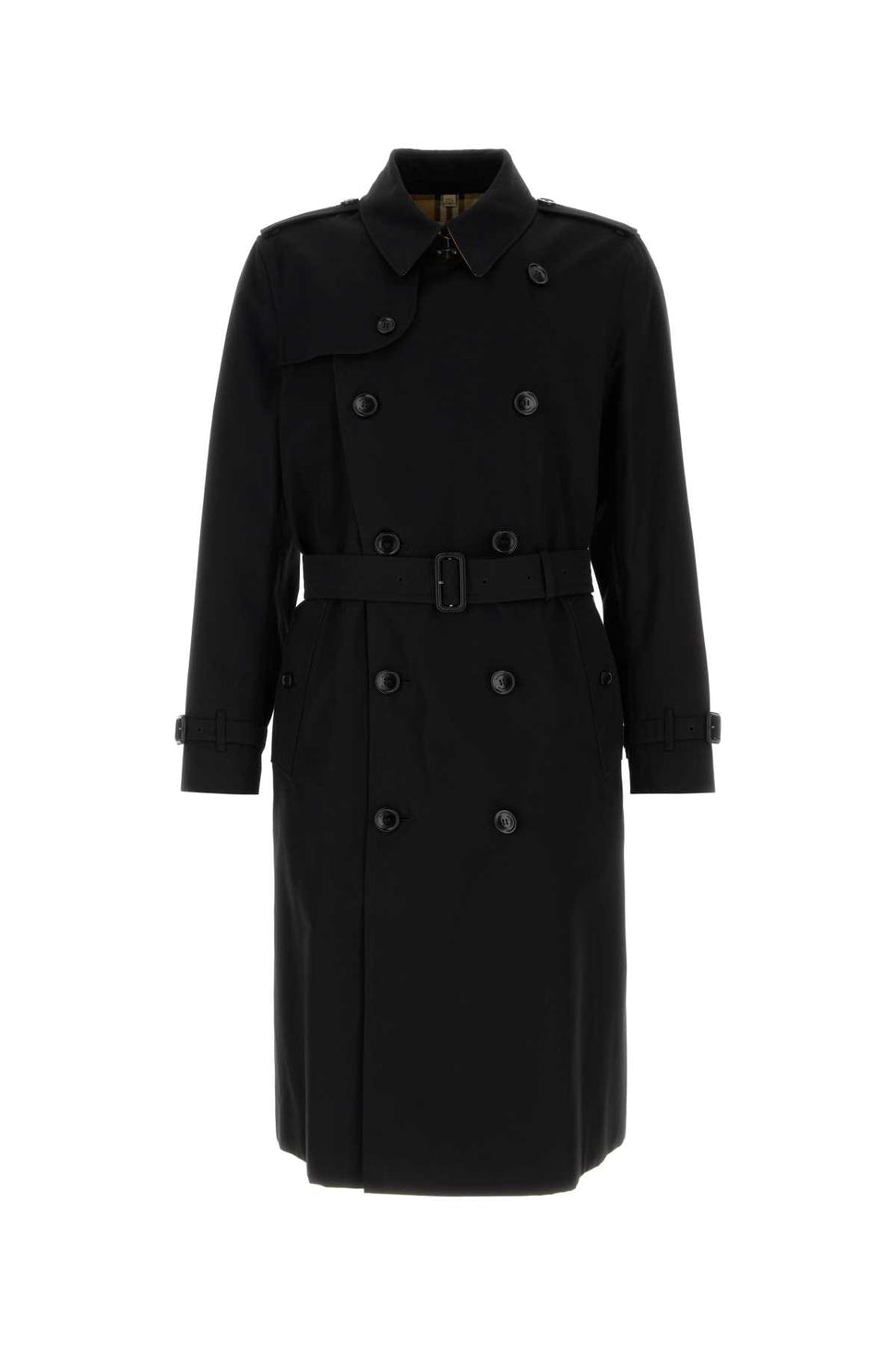 Black Gabardine Heritage Kensington Trench Coat