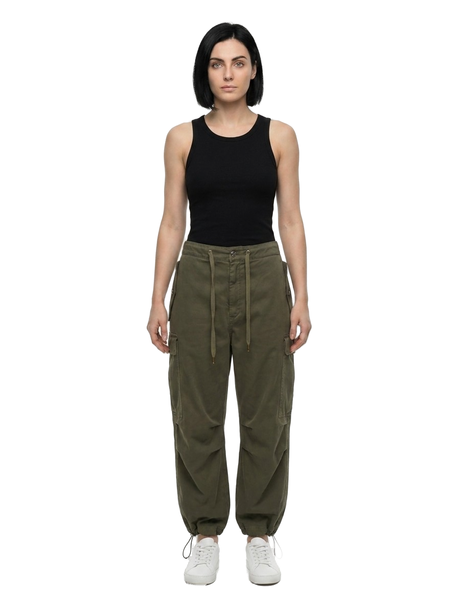 Multicolor Cotton Cargo Pants
