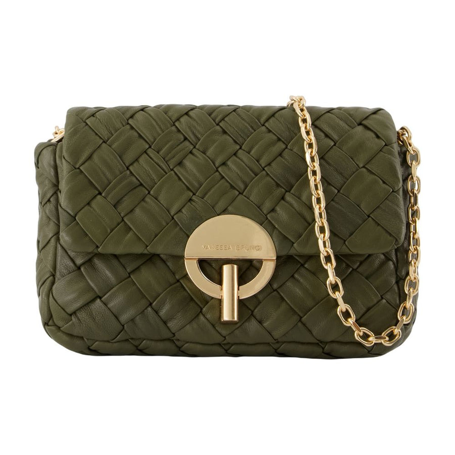 Vanessa Bruno Lambskin shoulder bag in green