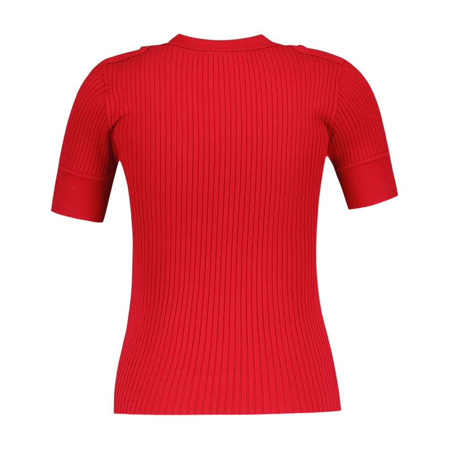 Courreges Cotton polo in red
