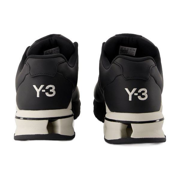 Y-3 Leather sneaker in black